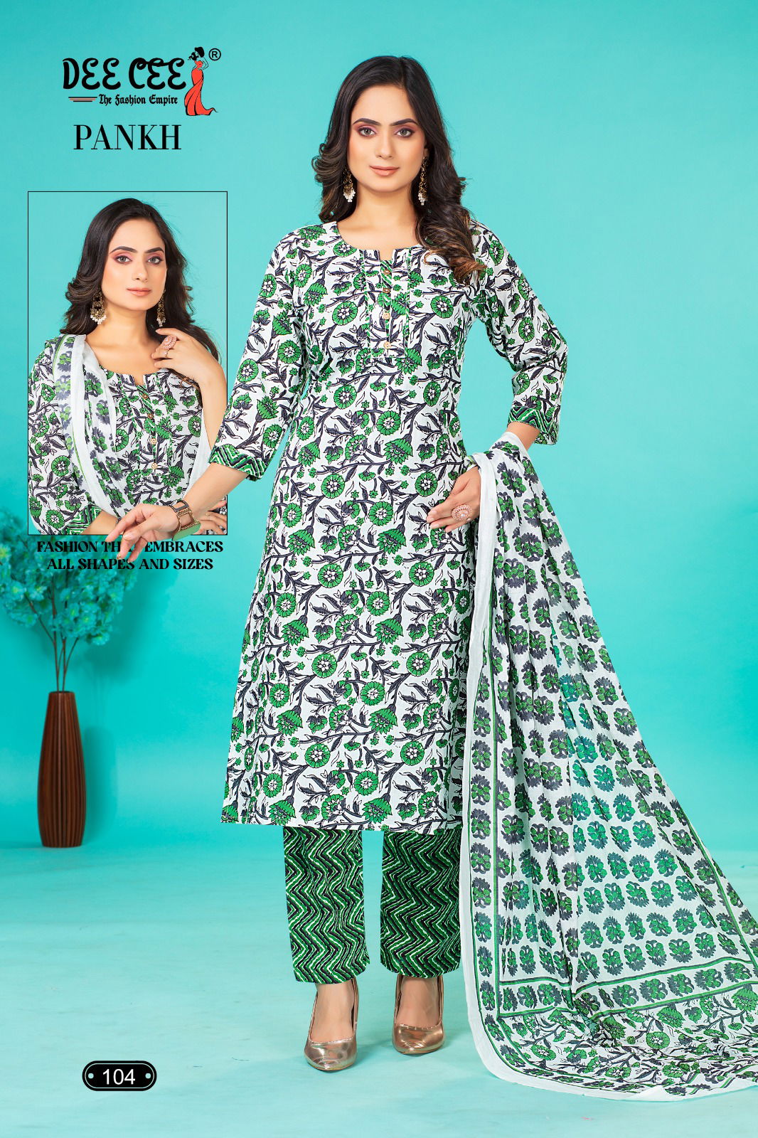 Pankh By Deecee Cambric Cotton Kurti With Bottom Dupatta Wholesale Price In Surat